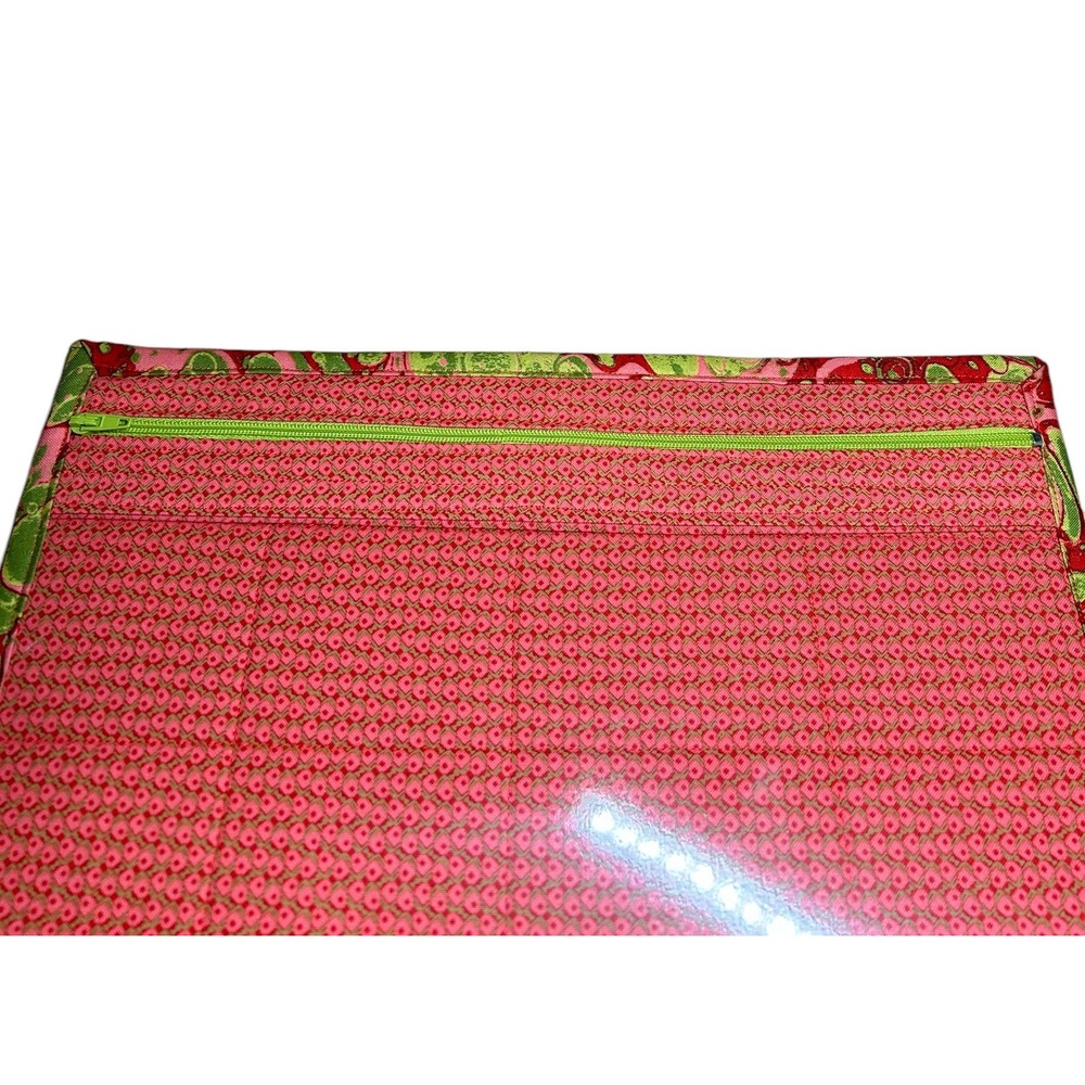 NEW Handmade Quilted Clear Vinyl Front Zipper Project Pouch Crafts, Art or More